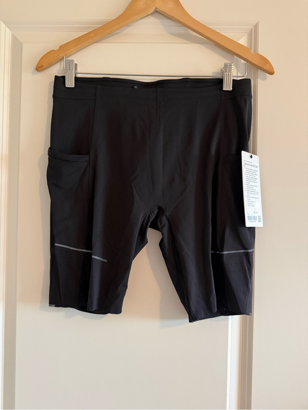 NWT Lululemon Fast Free Half Tight 8” Men’s L large Black Running Shorts